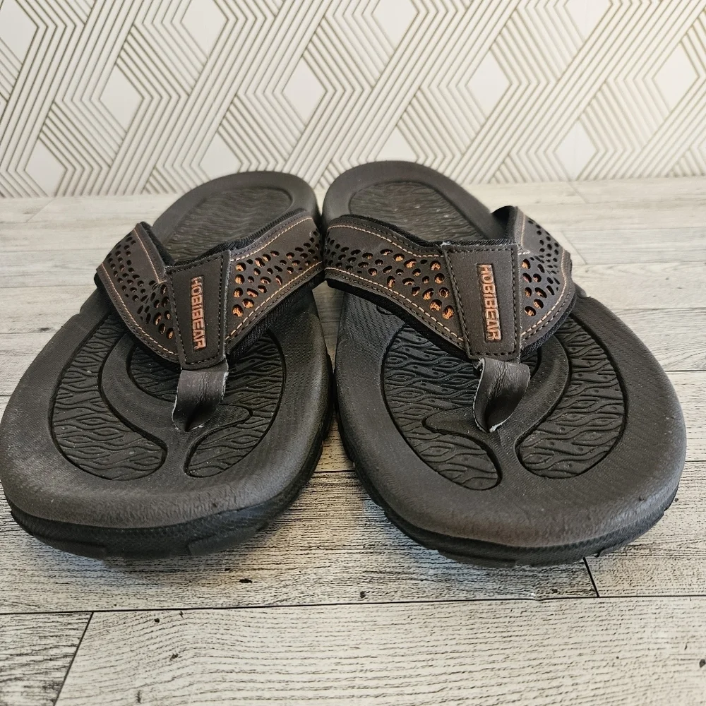HOBIBEAR Mens Ramble Lite Flip Flop Thong Sandals Size 12US 46 EU